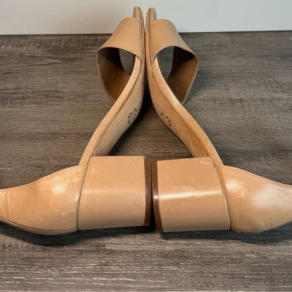 Bernardo Belinda Tan Block Heel Sandals with Ankle Strap size 8.5 $198 - Picture 9 of 11